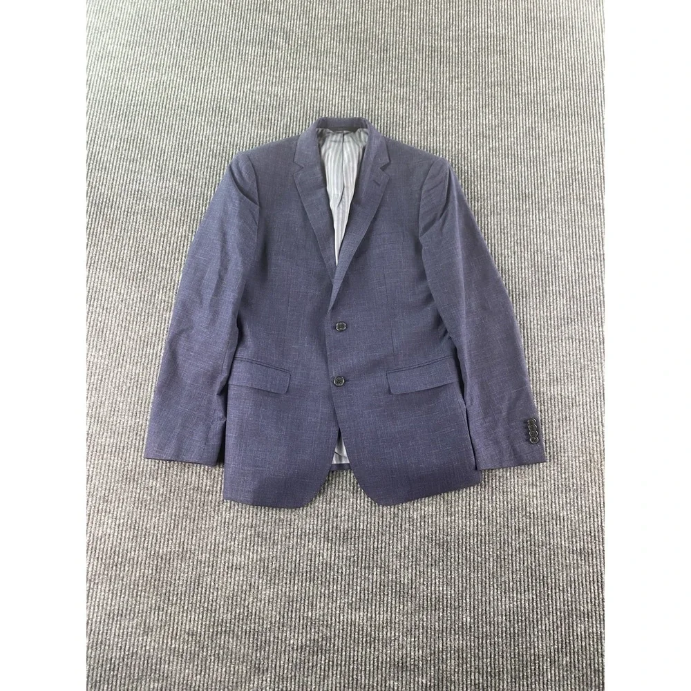 Banana Republic Sport Coat 40 R Bue Wool Silk Linen Summer Vitali Barberis Italy